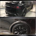 Tesla Model X Sport Utility 2016-2022 Wheel Arch Fenders Trims Carbon Fiber