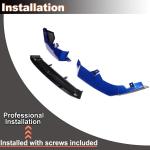 Front Bumper Lip Splitter for Honda Accord 2021-2022 Still Night Pearl Blue | Front Lip Splitter Air Dam Bumper Protection Spoiler Splitter 3PCS