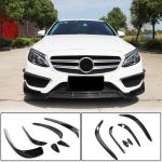 Mercedes Benz W205 C205 A205 Sport C43 AMG Pre-facelift 2015-2019 Front Bumper Vents Carbon Fiber