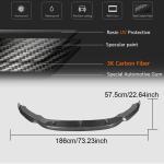 BMW X5M F85 X6M F86 2015-2019 Front Bumper Lip Carbon Fiber