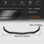 Mercedes Benz (W205) C205 A205 C63 S AMG Pre-facelift 2015-2019 Front Bumper Lip Carbon Fiber