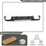Carbon Fiber Rear Bumper Diffuser for BMW M8 F91 F92 2Door 2020-2025 | 8 Series Lower Spoiler Bumper Guard Body Kit Lightweight Exhaust Diffuser Cover Direct Fit Aerodynamic Exterior Upgrade