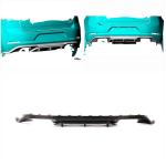 Volkswagen VW Golf 7.5 MK7.5 Base/GTI 2018-2020 Rear Bumper Diffuser Carbon Fiber