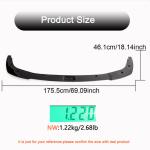 BMW 3 Series G20 G28 LCI M-Sport 2022-2023 Front Bumper Lip Carbon Fiber