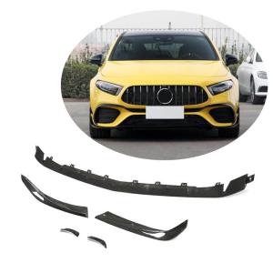 Mercedes Benz W177 V177 A45 AMG S Sedan Front Bumper Lip Carbon Fiber