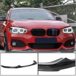 BMW 1 Series F20 F21 M Sport M135i M140i LCI 2016-2019 Front Bumper Lip Carbon Fiber