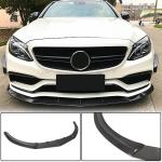 Mercedes Benz W205 C63 (S) AMG Pre-facelift 2015-2019 Front Bumper Lip Carbon Fiber