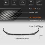 Volkswagen VW Golf 7.5 MK7.5 R R-Line 2017-2019 Front Bumper Lip Carbon Fiber