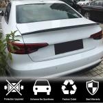 Audi A4 Sline S4 B9 B9.5 Sedan 2017-2023 Rear Trunk Spoiler Carbon Fiber