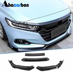 Honda Accord 2021+ Front Bumper Lip Glossy Black ABS