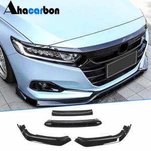 Honda Accord 2021+ Front Bumper Lip Glossy Black ABS