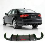 2008–2011 Audi A4 B8 Sedan Carbon Fiber Rear Bumper Diffuser