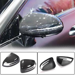 Mercedes Benz AMG GT SLK R172 SLC SL Mirror Covers Pair Dry Carbon Fiber