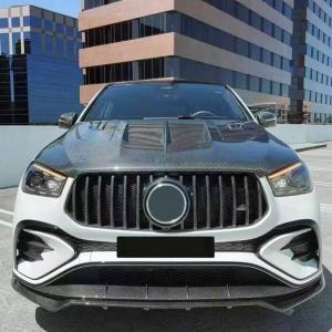 Mercedes Benz GLE Class GLE450 GLE53 GLE63 2024+ Engine Bonnet Hood Cover Carbon Fiber