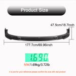 BMW 3 Series G20 LCI M-Sport 330i Sedan 4-Door 2022-2023 Front Bumper Lip Carbon Fiber