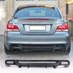 BMW 1 Series E82 E88 M Sport 2008-2013 Rear Bumper Diffuser Carbon Fiber