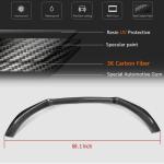 Audi A4 B8 Base Sedan Pre-facelift 2009-2012 Front Bumper Lip Carbon Fiber