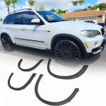 Wide Fender Flares Compatible with BMW X5 E70 2007-2013 Wheel Trim Molding Accessories