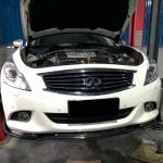 Infiniti G37 Sedan 2009-2013 Front Bumper Lip Carbon Fiber