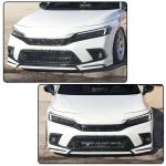 Front Lip Spoiler for Honda Civic 11th Sedan Hatch 2022-2024 White Pearl | 2022 2023 2024 Lower Chin Bumper Spoiler Splitter Protection Air Dam Body Kit