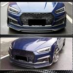 Audi S5 A5 Sline B9 2017-2020 Front Bumper Splitters Carbon Fiber/FRP