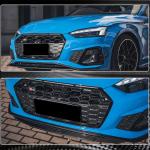 Audi S5 A5 Sline B9.5 2020UP Front Bumper Lip Dry Carbon Fiber