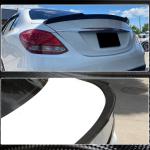 Mercedes Benz C-Class W205 2015-2021 Rear Trunk Spoiler Carbon Fiber