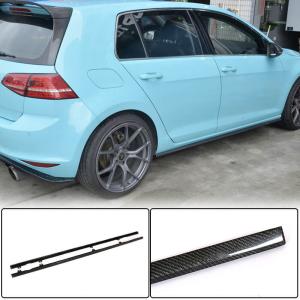 Volkswagen VW Golf 7.5 MK7.5 R R-Line 2017-2019 Side Skirts Carbon Fiber