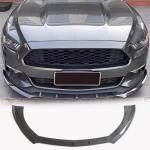Ford Mustang 2015-2017 Carbon Fiber Pattern Front Bumper Lip ABS 3PCS