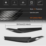 BMW 5 Series G30 G31 520i 530i 540i M550i F90 M5 2017-2020 Headlight Lamp Eyelid Eyebrows Dry Carbon Fiber