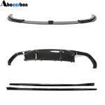 BMW 8 Series F93 M8 2019-2021 Front Bumper Lip Side Skirts Extension Rear Diffuser Dry Carbon Fiber