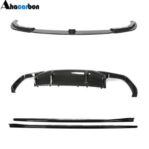BMW 8 Series F93 M8 2019-2021 Front Bumper Lip Side Skirts Extension Rear Diffuser Dry Carbon Fiber