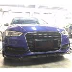 Audi S3 A3 Sline 8V Hatchback 2014-2016 Front Bumper Lip Carbon Fiber