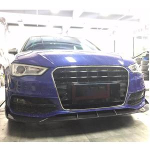 Audi S3 A3 Sline 8V Hatchback 2014-2016 Front Bumper Lip Carbon Fiber