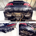 BMW 5 Series G30 Pre-LCI 2017-2019 Rear Bumper Diffuser Carbon Fiber