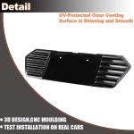 Gloss Black Rear License Plate Frame Panel Cover Fits for Chevrolet Corvette C8 2020-2024 License Plate Cover Decorative Accessories Factory Outlet