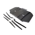 BMW 3 Series E92 E93 M3 Rear Bumper Diffuser Cover With Vents Carbon Fiber
