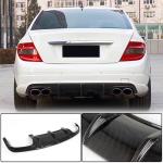 Mercedes Benz W204 C63 AMG Pre-facelift 2008-2011 Rear Bumper Diffuser Carbon Fiber