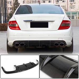 Mercedes Benz W204 C63 AMG Pre-facelift 2008-2011 Rear Bumper Diffuser Carbon Fiber