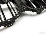 BMW X1 F48 F49 LCI Sport Utility 4-Door 2016-2019 Front Hood Kidney Grill Carbon Fiber
