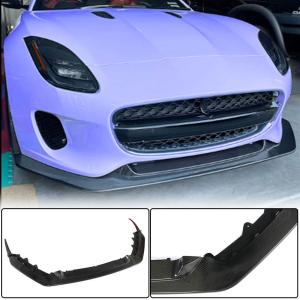 Jaguar F-TYPE Base 2017-2019 Front Bumper Lip Carbon Fiber