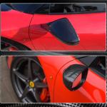 Ferrari 458 2011-2015 Mirror Covers Replacment Style Dry Carbon Fiber