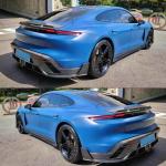 Porsche Taycan Turbo S 9J1 Sedan 4 Door 2019-2024 Rear Trunk Spoiler Carbon Fiber