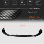 Audi S3 A3 Sline 8V Sedan Pre-facelift 2014-2016 Front Bumper Lip Carbon Fiber