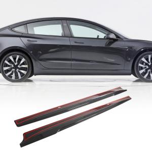 Tesla Model 3 2023 Side Skirts Dry Carbon Fiber