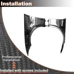 Half Carbon Fiber Side Fender Vent Trim for BMW 3 Series E92 E93 M3 2Door 2006-2011 Front Air Intake Scoop Cover Trim 1Pair Factory Outlet