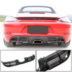 Porsche 718 (982) Boxster Cayman 2016-2019 Rear Bumper Diffuser Carbon Fiber
