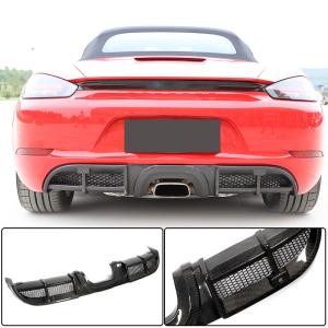 Porsche 718 (982) Boxster Cayman 2016-2019 Rear Bumper Diffuser Carbon Fiber