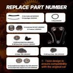 Land Rover Evoque Freelander 2.0L Alloy Steel Engine Timing Chain Kit– Direct Fit
