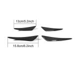 Universal BWW Audi Benz Sedan Coupe Convertible Front Bumper Fins Air Vent Carbon Fiber
